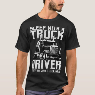 T-shirt Trucker Cadeaux Tracteur Trailer Truck 18 Wheeler 
