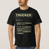 T-shirt Trucker Définition américaine réelle (Devant)