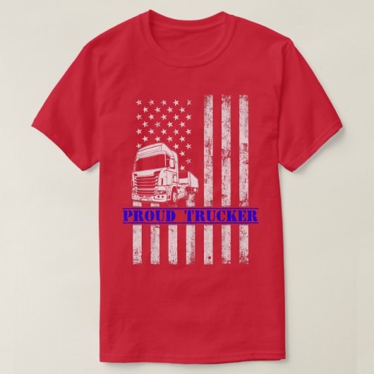 T-shirt Trucker Funny Truck Driver2962 (Design devant)