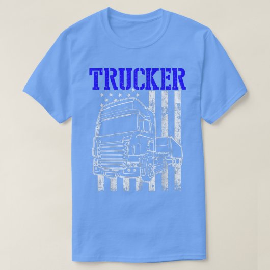 T-shirt Trucker Funny Truck Driver 2991 (Design devant)