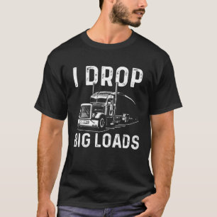 T-shirt Trucker Hommes Femmes Big Rig Truckin' Road L