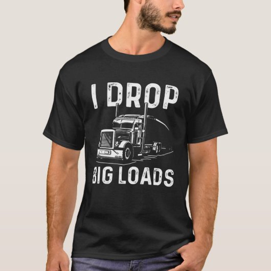T-shirt Trucker Hommes Femmes Big Rig Truckin' Road L (Devant)