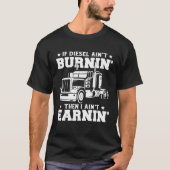 T-shirt Trucker Hommes Femmes Big Rig Truckin' Road L (Devant)