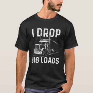 T-shirt Trucker Hommes Femmes Big Rig Truckin' Road L