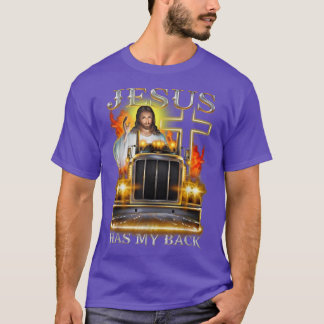 T-shirt Trucker Lover Jesus-Has-My-Back