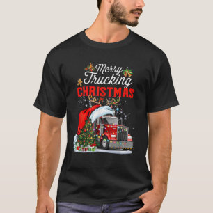 T-shirt Trucker Noël Joyeux Camion Noël Pour Tru