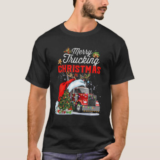 T-shirt Trucker Noël Joyeux Camion Noël Pour Tru