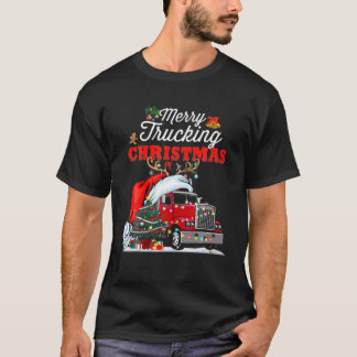 T-shirt Trucker Noël Joyeux Camion Noël Pour Tru