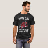 T-shirt Trucker Semi Trailer Conducteur De Camion A Laissé (Devant entier)