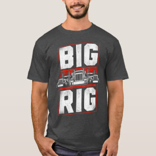 T-shirt Trucker Truck Driver Vintage Big Rig
