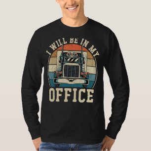 T-shirt Trucker Truck Driver Vintage Retro Je Serai Dans M