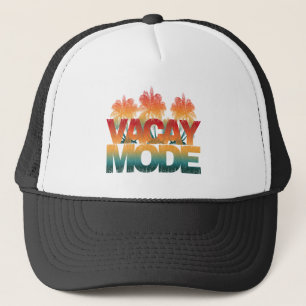 T-shirt truckerhoed in vakantiemode trucker pet