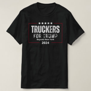 T-shirt Truckers For Trump Boycott New York 2024