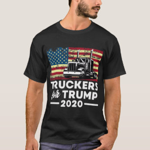 T-shirt Truckers Pour Trump 2020 Pro-Trump Truck Drivers A