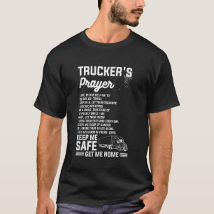 T-shirt Truckers Prière Camion Conduit Pour Un Trucker