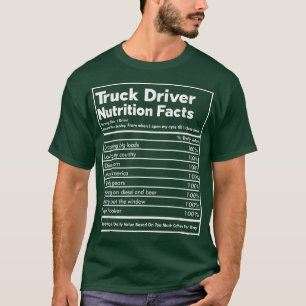T-shirt Trucking Country Trucker Nutrition Fact Freight Tr