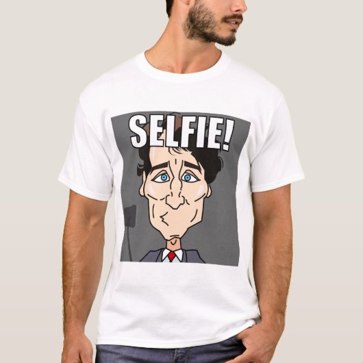 T-shirt Trudeau Selfie (Devant)