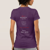 T-shirt True Dungeon Skull Con - dames violet (Dos)
