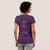 T-shirt True Dungeon Skull Con - dames violet (Dos entier)