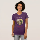 T-shirt True Dungeon Skull Con - dames violet (Devant entier)