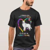 T-shirt True Friend Great Pyrenees With Heart Tie Dye Dog (Devant)