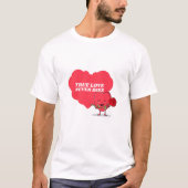 T-shirt True Love Never Mores T-Shirt, Saint Valentin (Devant)