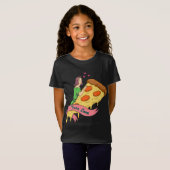 T-Shirt True Love Pizza Slice Retro Romance Design novel - (Devant entier)