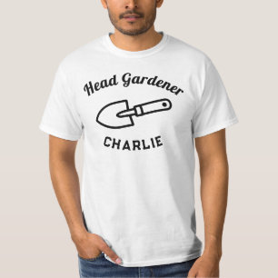 T-shirt Truelle de Jardinier en Chef Drôle Personnalisée a