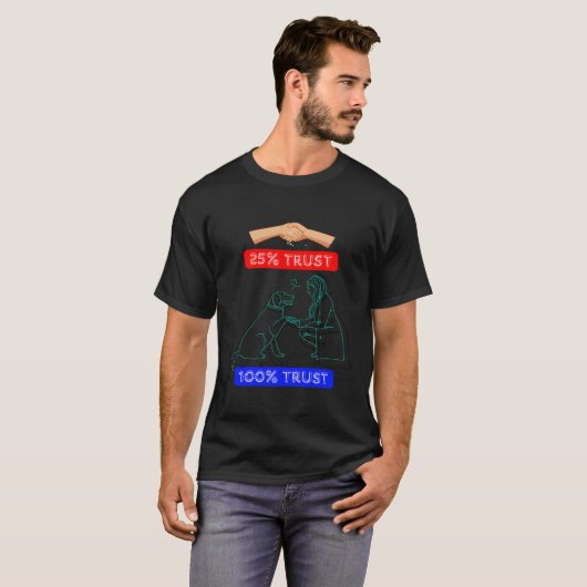 T-shirt Truerust Met Avec Chiens Chaleureux Amoureux des c (Devant entier)