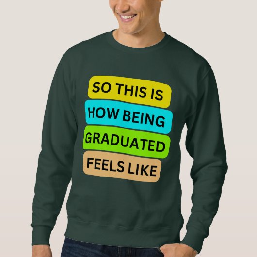 T-Shirt trui grijs SO_THIS_IS_HOW_BEING_AFSTUDEREN (Voorkant)