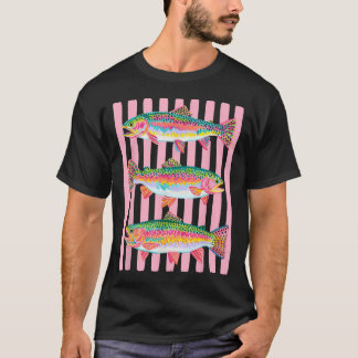 T-shirt Truit arc-en-ciel coloré Préparé Été Vie de lac