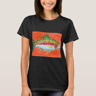 T-shirt Truit arc-en-ciel vibrant - Art au pastel à l'huil