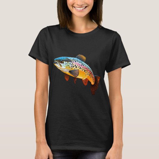 T-shirt Truite arc-en-ciel (Devant)