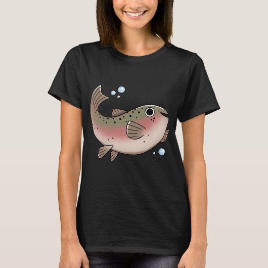 T-shirt Truite arc-en-ciel (Devant)