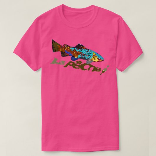 T-shirt Truite arc-en-ciel 2 (Design devant)