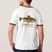 T-shirt Truite de Brook, latin (Dos entier)