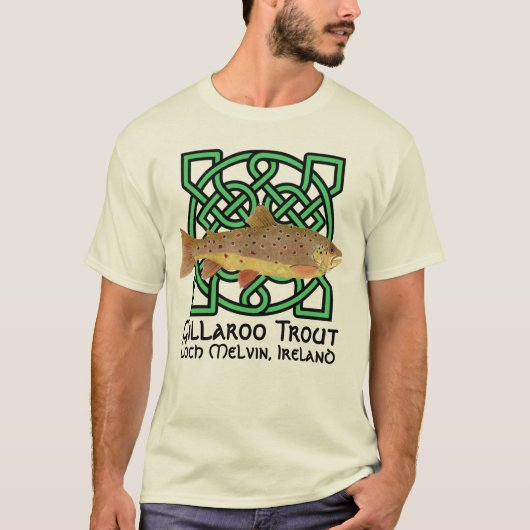T-shirt Truite de Gillaroo en Irlande (Devant)