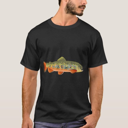 T-shirt Truite mouchetée (S. fontinalis) (Devant)