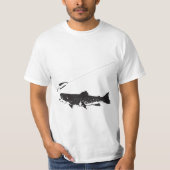 T-shirt Truite noire (Devant)