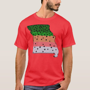 T-shirt Truite Pêche truite arc-en-ciel Motif Missouri Sta