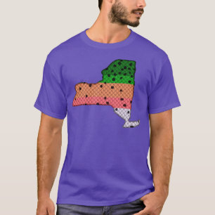 T-shirt Truite Pêche truite arc-en-ciel Motif New York Sta