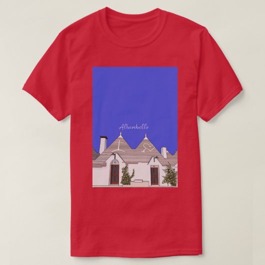 T-shirt Trulli Maisons Alberobello Bari Trullo Italie (Design devant)