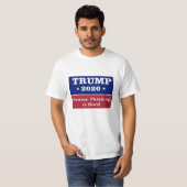 T-shirt Trump 2020 parce que la pensée est dure (Devant entier)