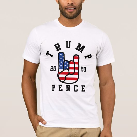 T-shirt Trump 2020 Pence (Devant)