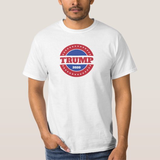 T-shirt Trump 2020 Rouge Blanc & Bleu (Devant)