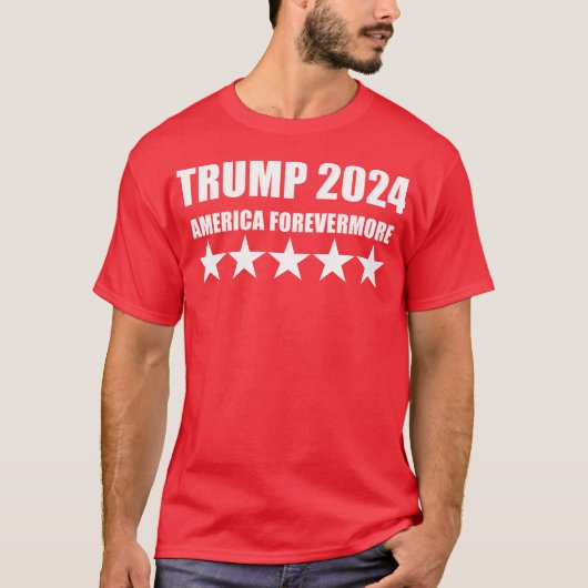 T-SHIRT TRUMP 2024 - AMERICA FOREVERMORE (Devant)