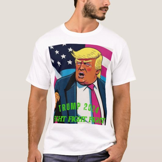 T-SHIRT TRUMP 2024 COMBAT (Devant)