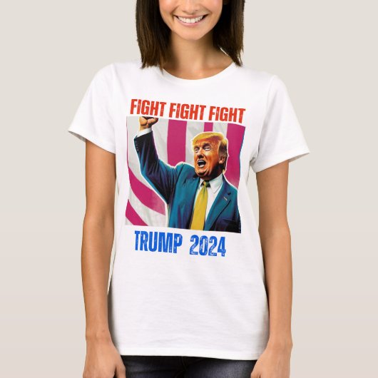 T-SHIRT TRUMP 2024 COMBAT (Devant)
