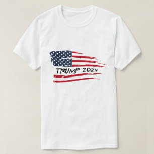 T-shirt Trump 2024 - Drapeau américain