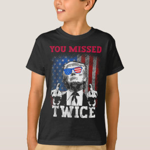T-shirt Trump 2024 Drapeau américain que vous avez manqué